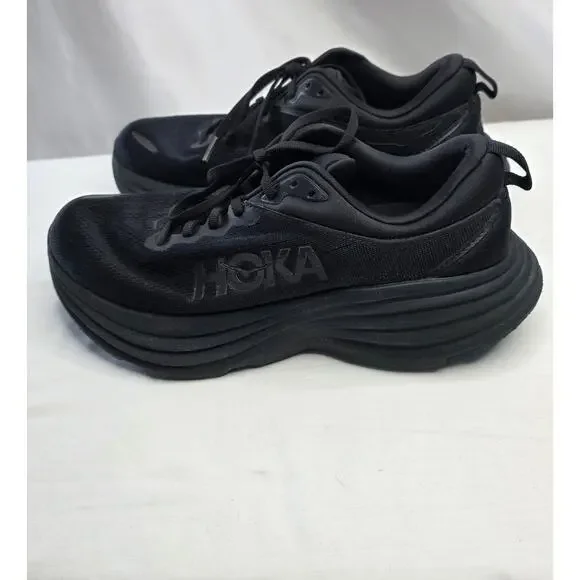Hoka One Bondi Women's Size 9B Black Running Walking Sneaker Nurse Comfort - Picture 3 of 15
